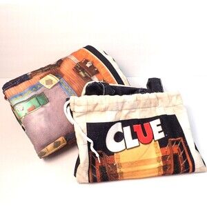 Hasbro Game CLUE Board Square Beach Towel with Bag 58 x 58 inches Hasbro